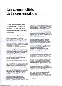 commodités de la conversation